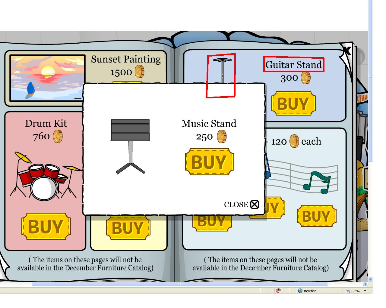 cheat codes for furniture on club penguin